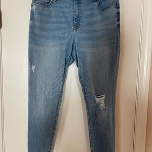 a.n.a Women's High Rise Light Blue Jeans
